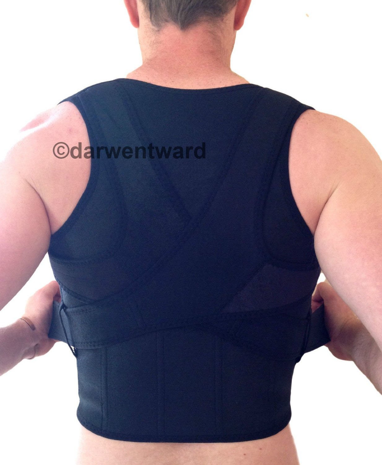New Back Support Brace Posture Double Pull Strap Correction Neoprene Lumbar Belt B004 (Medium)