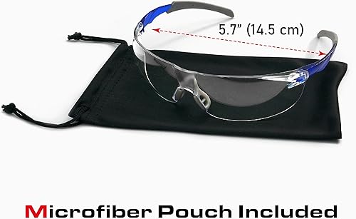 Miniatura 8 de ANSI Z87.1 - Anteojos de seguridad, antivaho y resistentes a los rayos UV, resistentes a los arañazos, para protección ocular en el trabajo,