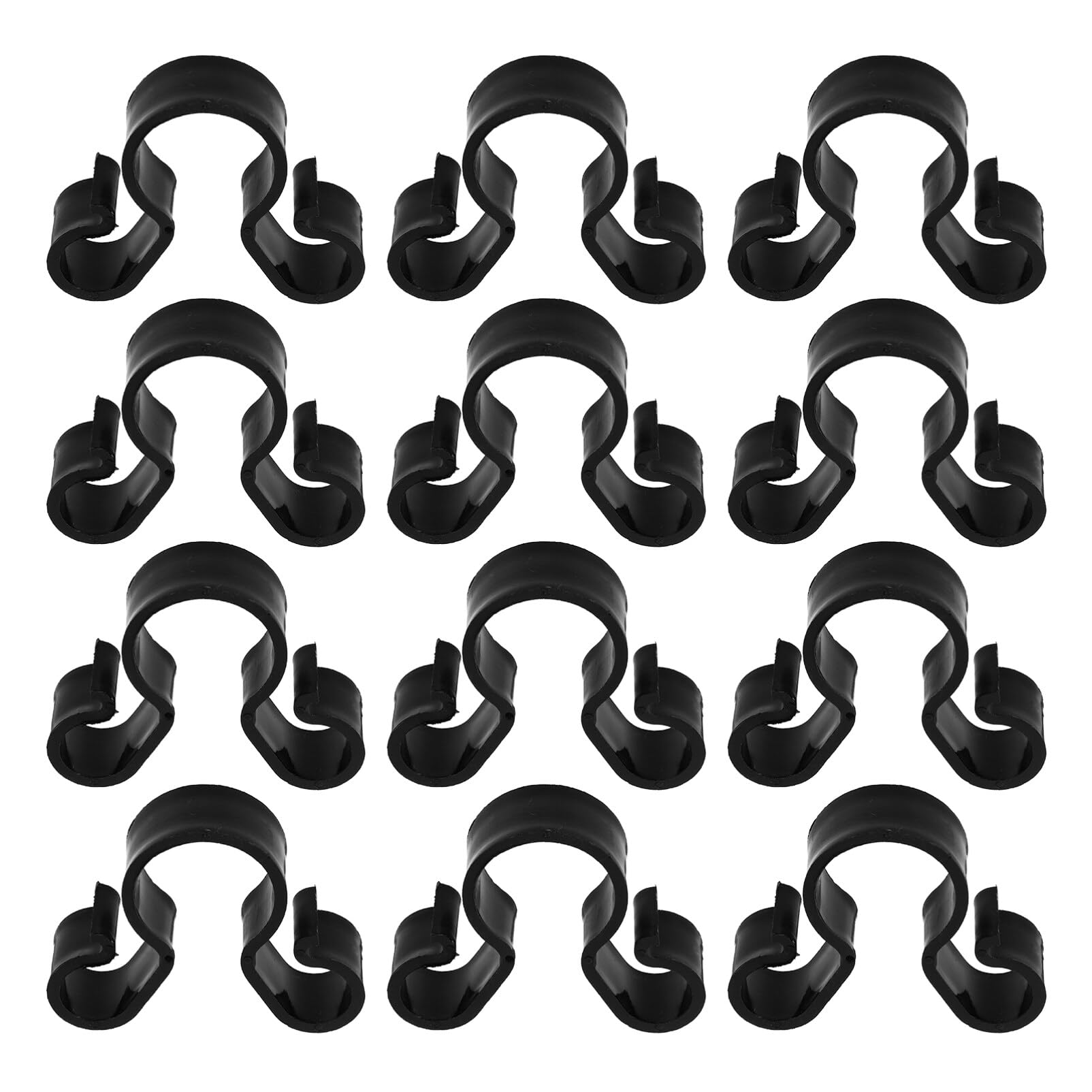 12 Pinces à Bougies Pour Bouteilles – Clips Décoratifs Pour Mariage, Anniversaire, Fêtes (noir, Plastique) - 8