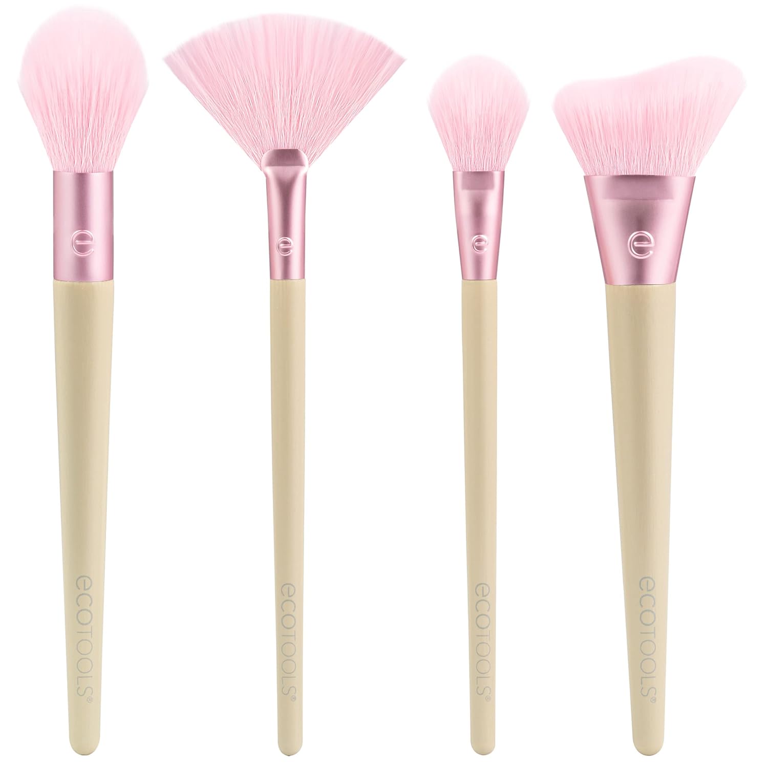 EcoTools Elements Limited Edition Wind-Kissed Professional Makeup Brush Set, For Bronzer, Blush, or Highlighter, Ecofriendly Makeup Brushes, 4 Piece Set : Beauty & Personal Care