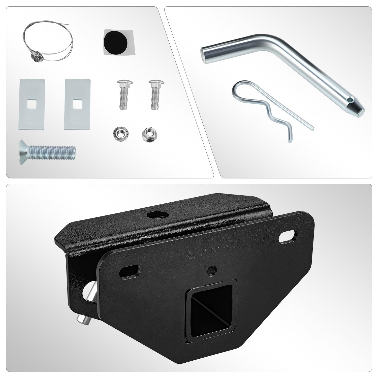 DNA MOTORING 5,1 cm (2 Zoll) Anhängerkupplung Empfänger Anhängerkupplung Empfänger Anhängerkupplung kompatibel mit Dodge Ram 1500/2500/3500 2003-2010, Ram 1500/2500/3500 2011-2018, TH-N-073