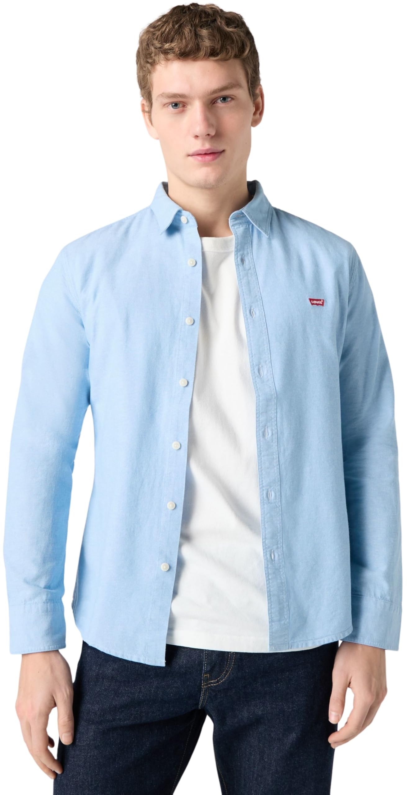 Levi'S Long-Sleeve Battery Housemark Slim Camisa Hombre