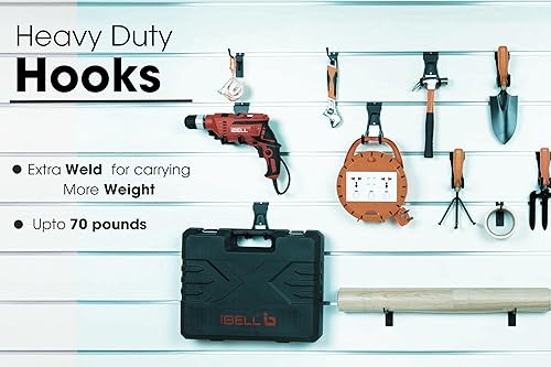 Miniatura 5 de FELLER Ganchos Slatwall y accesorios de Slatwall Paquete de 20 ganchos y ganchos para pared de láminas individuales y dobles de alta calidad para