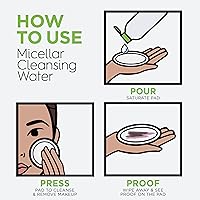 Vista 7 de Agua micelar de limpieza para el rostro, todo en 1 limpiador y desmaquillante, Garnier, aceite (Oily)