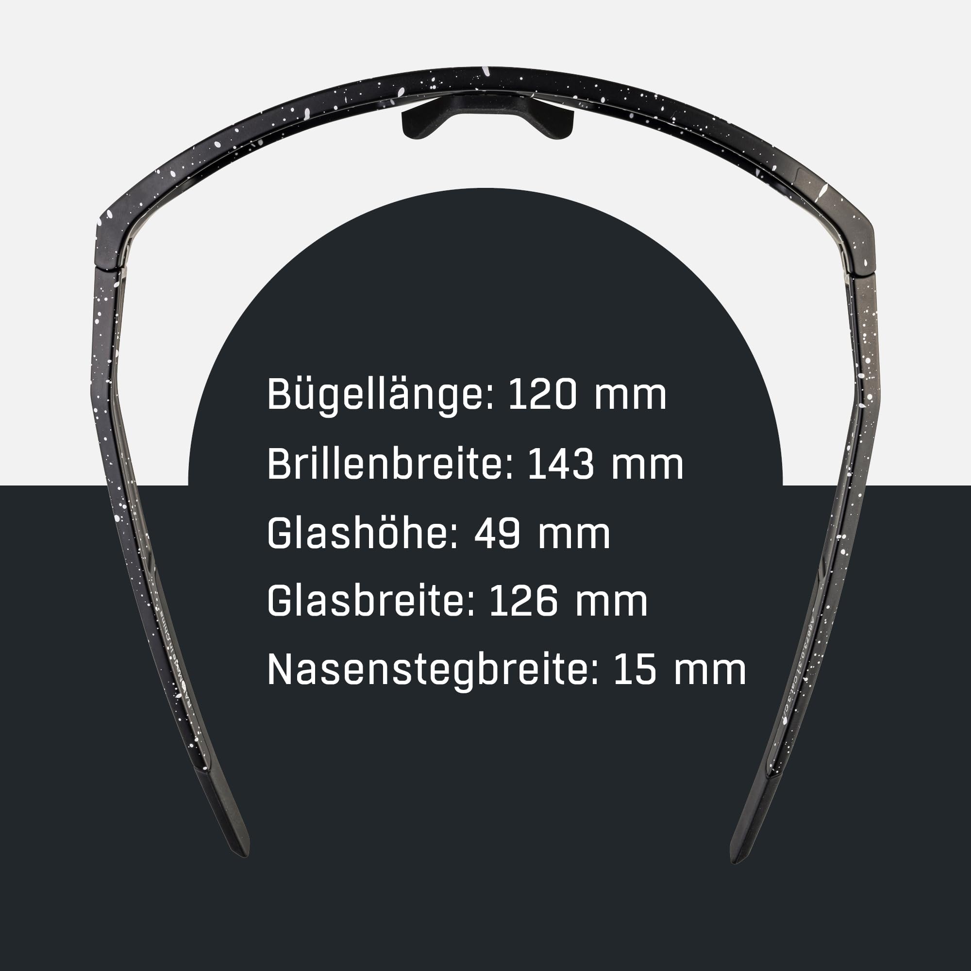 ALPINA RAM Q-LITE - Verspiegelte Sport- & Fahrradbrille Für Erwachsene, kontrastverstärkend, Beschlagfrei, mit UV-A-, B- & -C-Schutz