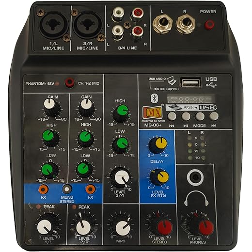 MX 4 Channel Audio Mixer