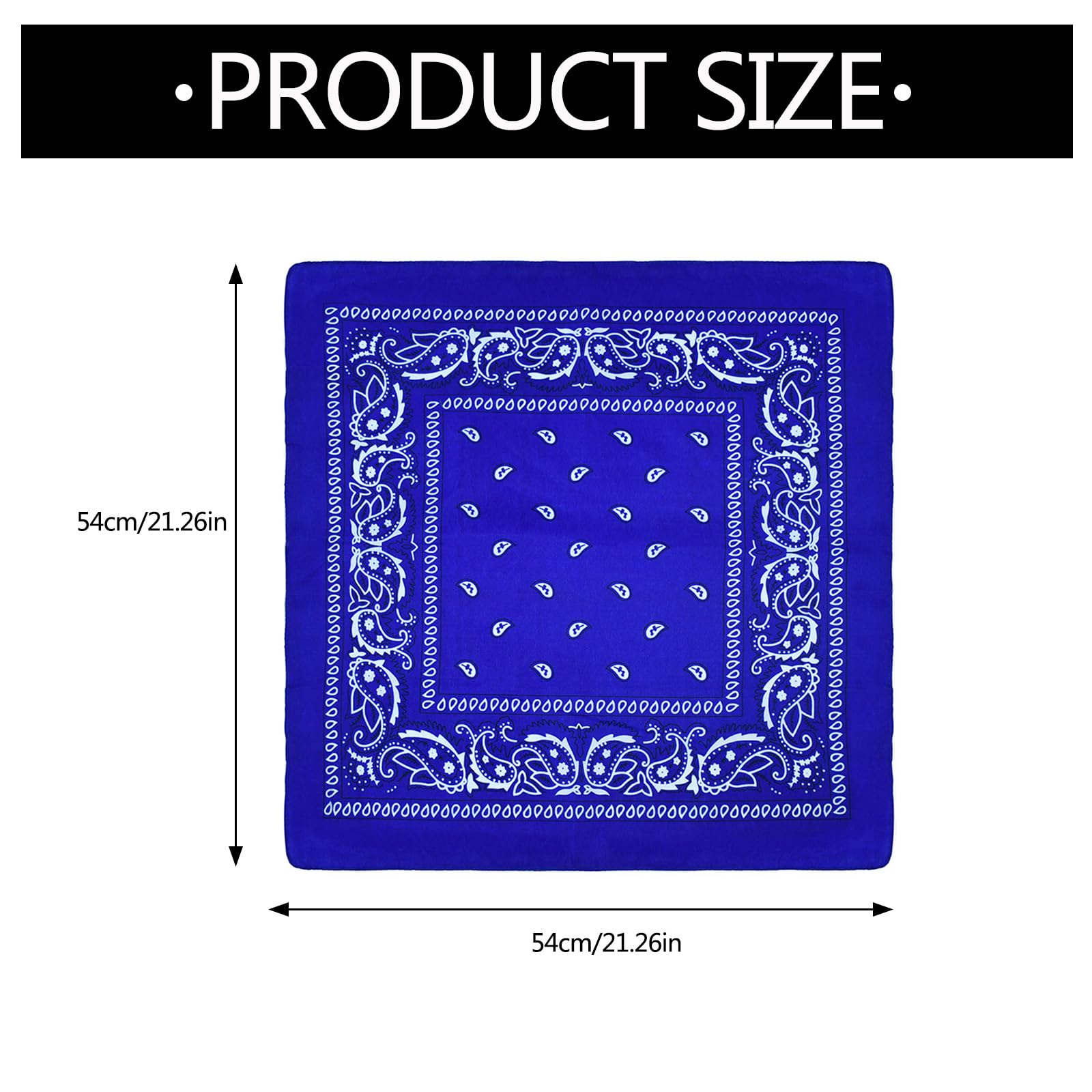 Pañuelo para la cabeza con estampado clásico para fiestas, pañuelo cuadrado casual para baile callejero, bandana para actividades al aire libre, 12 unidades
