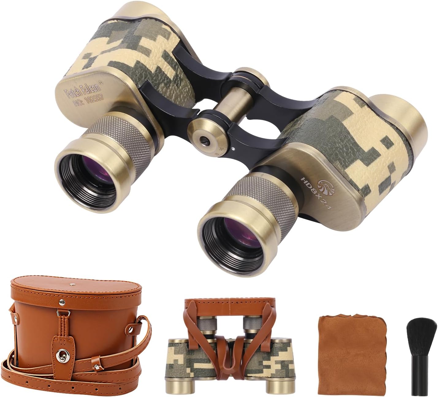 Amazon.com : Fetch Falcon Full Metal Body FMC BAK4 HD 8x24 Binoculars ...