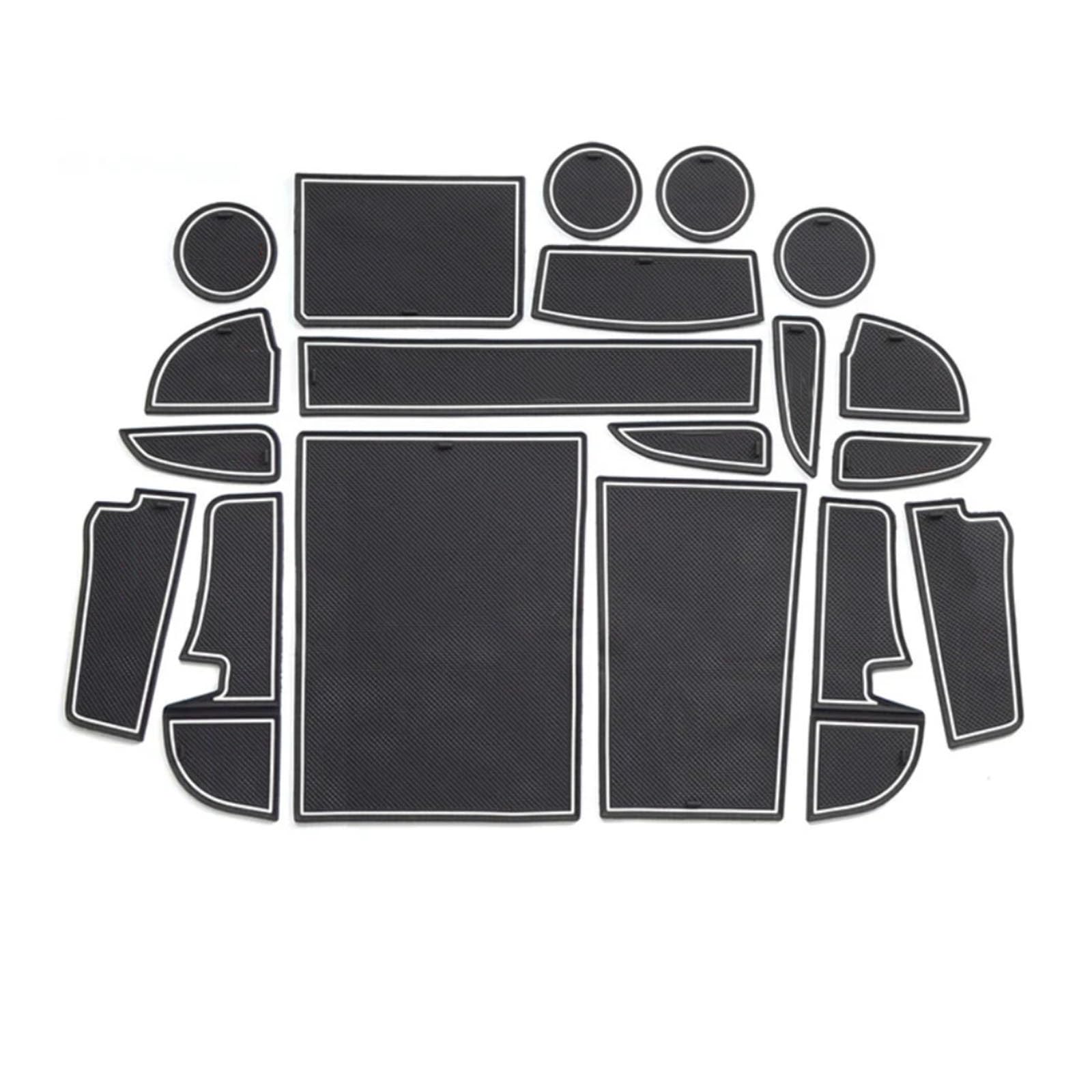 ahhccne Rubber Mats for Centre Console for Changan UNI-K 2021-2023, LHD Rubber Mats for Centre Console