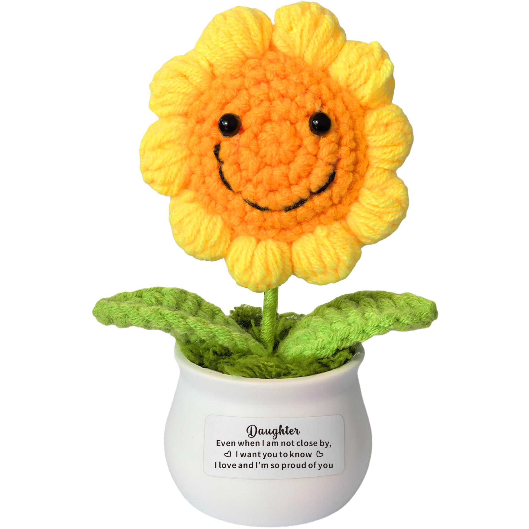 JMIMO Daughter Gifts Daughter Birthday Christmas Graduation Gifts from Dad Mum Daughter Proud of You Sunflower Present