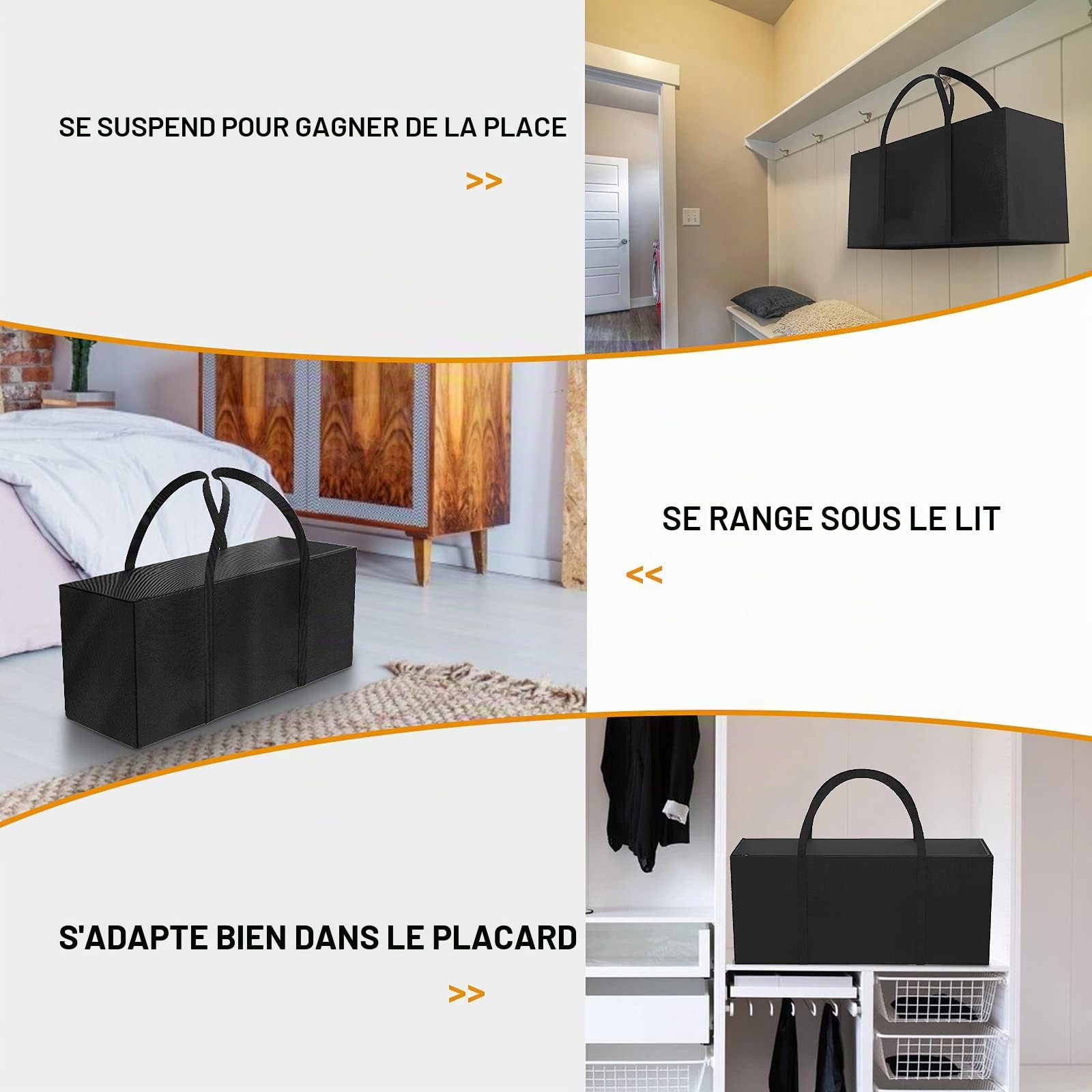 Sac de Rangement, Taille XXL, pour Coussins de Jardin, imperméable, Sac de Transport, Robuste, Oxford 600D, pour Coussins de Jardin, Sapin de Noël (130 x 40 x 55 cm)…