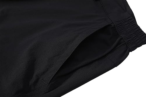Miniatura 4 de Pantalones cortos de senderismo elásticos de secado rápido para hombre, pantalones cortos de trabajo ligeros, 6 bolsillos para ciclismo, viajes,