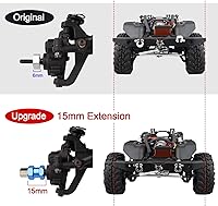 Vista 3 de Hobbypark - Paquete de 4 cubos de transmisión hexagonal de rueda de 0.472 in, acoplador combinador de aluminio de 0.591 in, extensión de Azul