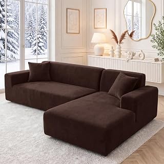 Dicke Samt Sofa Überzug, Sofabezug mit einem Kissenbezug