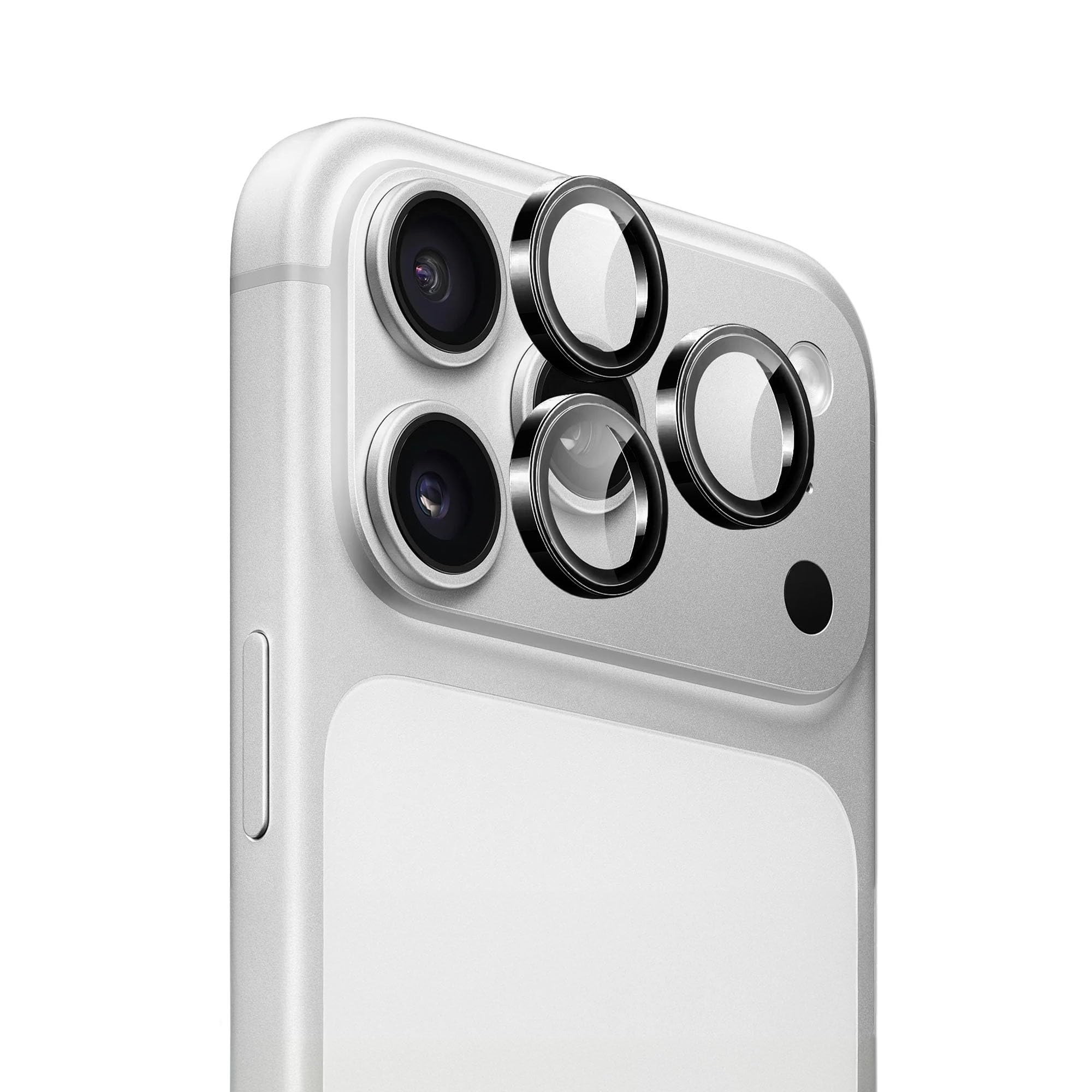 DailyObjects CERO Aluminium Camera Lens Protector for iphone 17 Pro|Tough HD Glass Protectors|Dust Proof|Water Resistant|Ultra Clear HD Image Quality|9H Hardness|3D ring|Shock Proof Alloy - Black-image-18