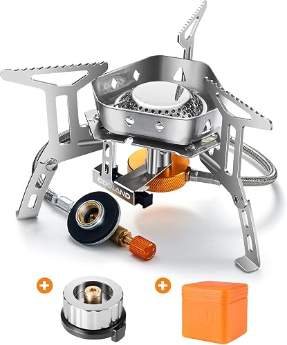 Odoland Campingkocher 3500W (faltbar, mit Piezozündung)