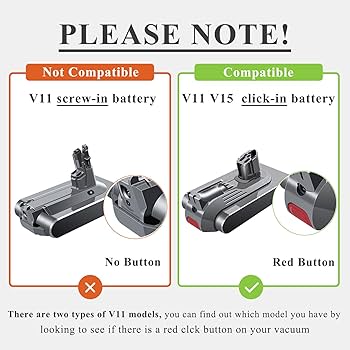 Amazon.com: Premium V11 V15 Click-in Battery Replacement for Dyson