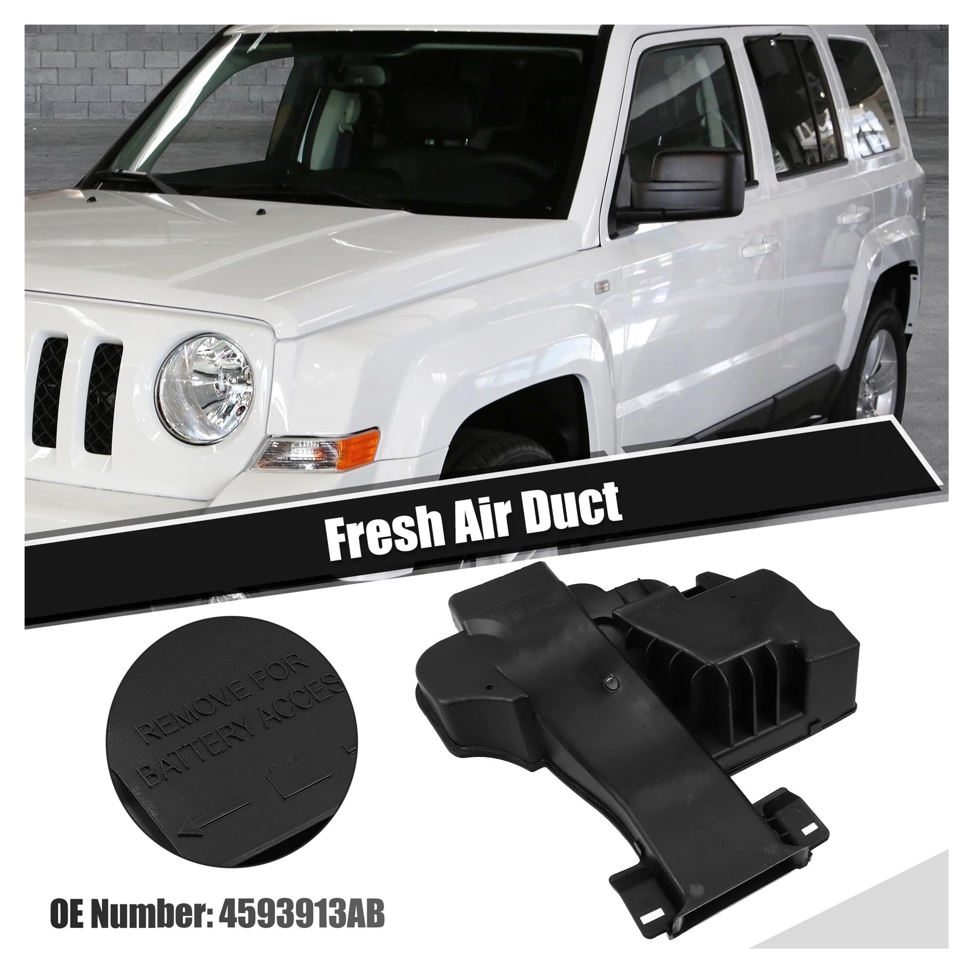 エアインテークパイプ ジープ用コンパス用パトリオット用 2007-2017 4 シル 2.0L/2.4 インテークホース 車のエアダクト吸気ホースチューブ用コンパス 2007-2017 パトリオット 2008-2017 4593913A