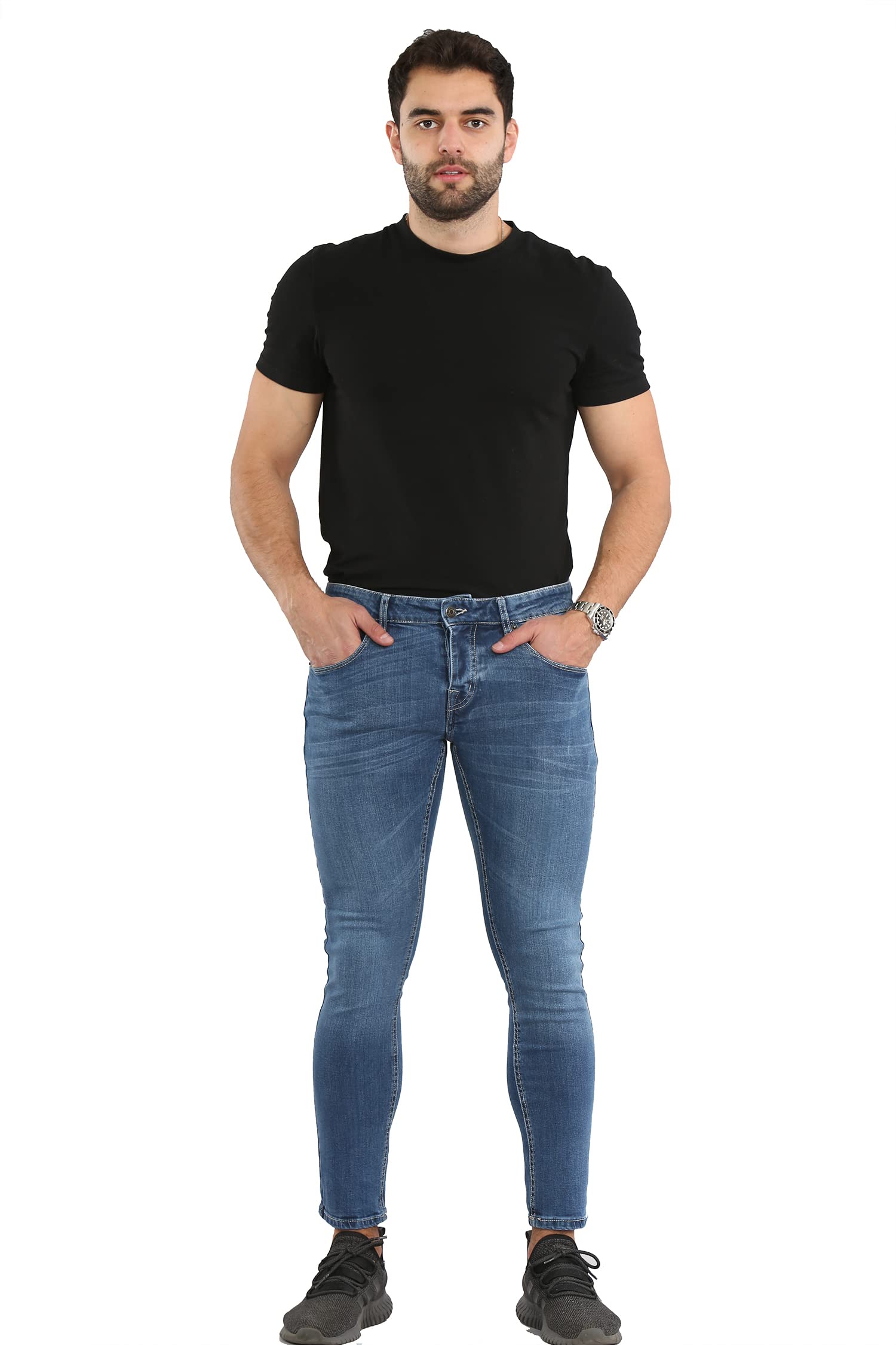 SoroorMen's Slim Fit Jeans, Denim, Slim Fit Pants, Stylish & Practical, Stretchy & Durable