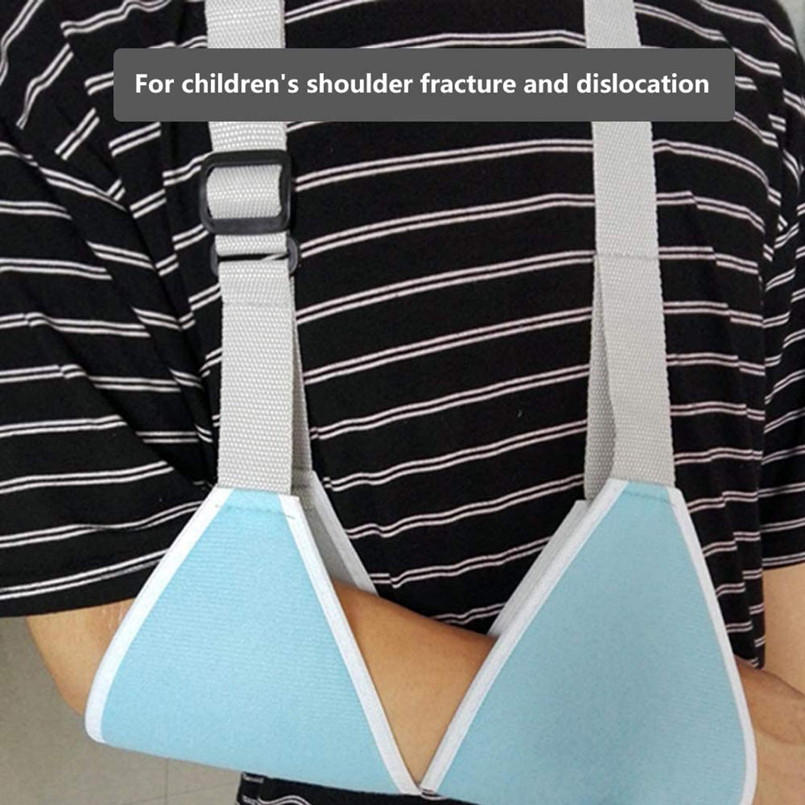 Soporte de hombro con cabestrillo para brazo, banda de fijación de fracturas para recuperación rápida, estabilización para antebrazo lesionado, ajustable, liviano, para niños y adultos, mano izq