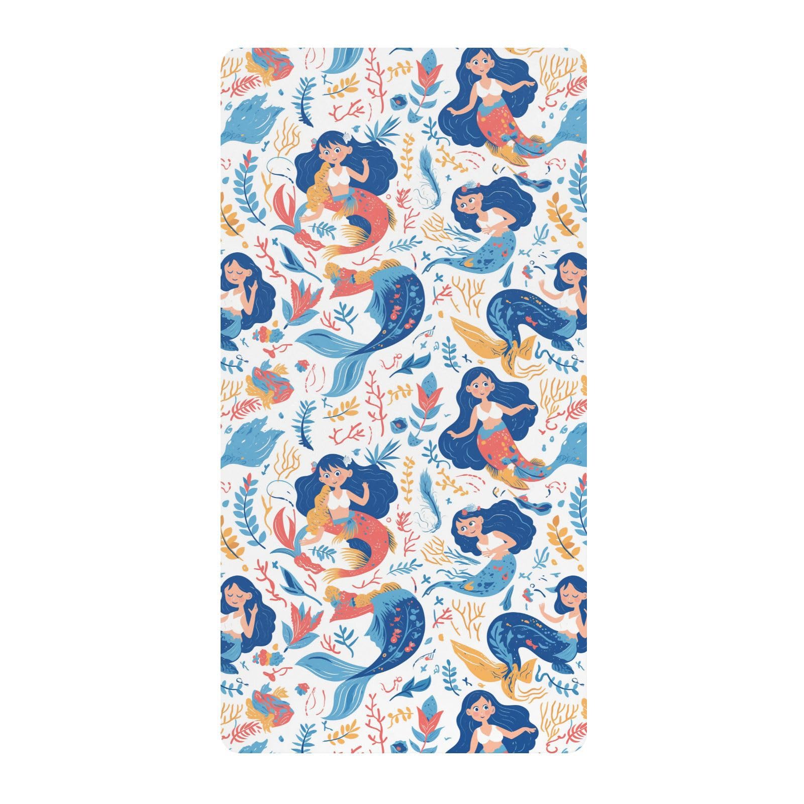 Parure de lit enfant motif sirènes pour chambre fille magique