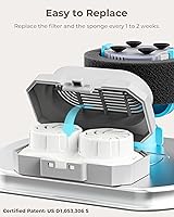 Vista 3 de Official 6-Pack Replacement Filters and Pre-Filter Sponges for 108 oz / 3.2 L Stainless Steel Cat Water Fountain