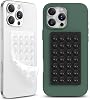 シリコン吸盤フォンケースマウント 両面 ハンズフリー強力グリップホルダー iPhoneとAndroid用 粘着電話スタンド 自撮りやビデオ用 ブラック+透明 2個パック