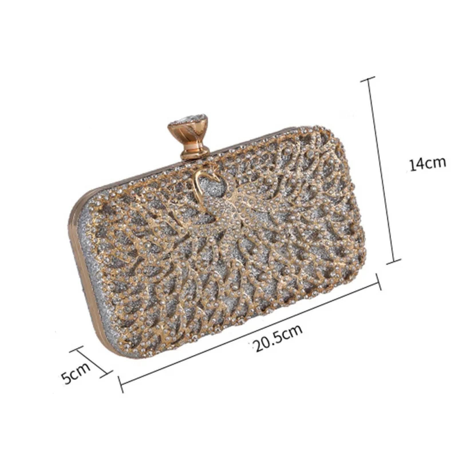 Abendtasche Damen Clutch Aushohle Metall Pfauen Form Handtaschen Pailletten Strass Abend Party Clutch Tasche Hochzeits Kupplung Geldbörse