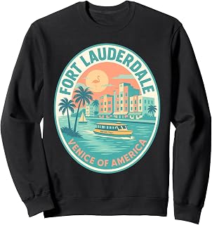 Fort Lauderdale Water Taxi Shirt Retro Canal Cruise Florida Sweatshirt