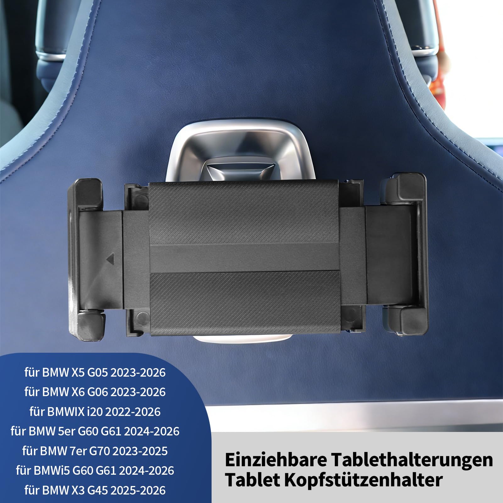 Support de tablette de voiture pour accessoires X3 X5 X6 I20 G05 G06 G45 G60 G61 G70, rotatif à 360 °, pour voiture, support de téléphone portable pour tablette réglable à 360 °