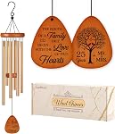 Leebbsin 50th Anniversary Wedding Wind Chime - Romantic Golden for Couple, Parents, Wife, Husband, Friends - Keepsake Ideas | Happy 50th Anniversary Romantic Gifts for Couple, Parents, Wife, Husband, Friends, Golden Anniversarys Keepsake Gifts Ideas
