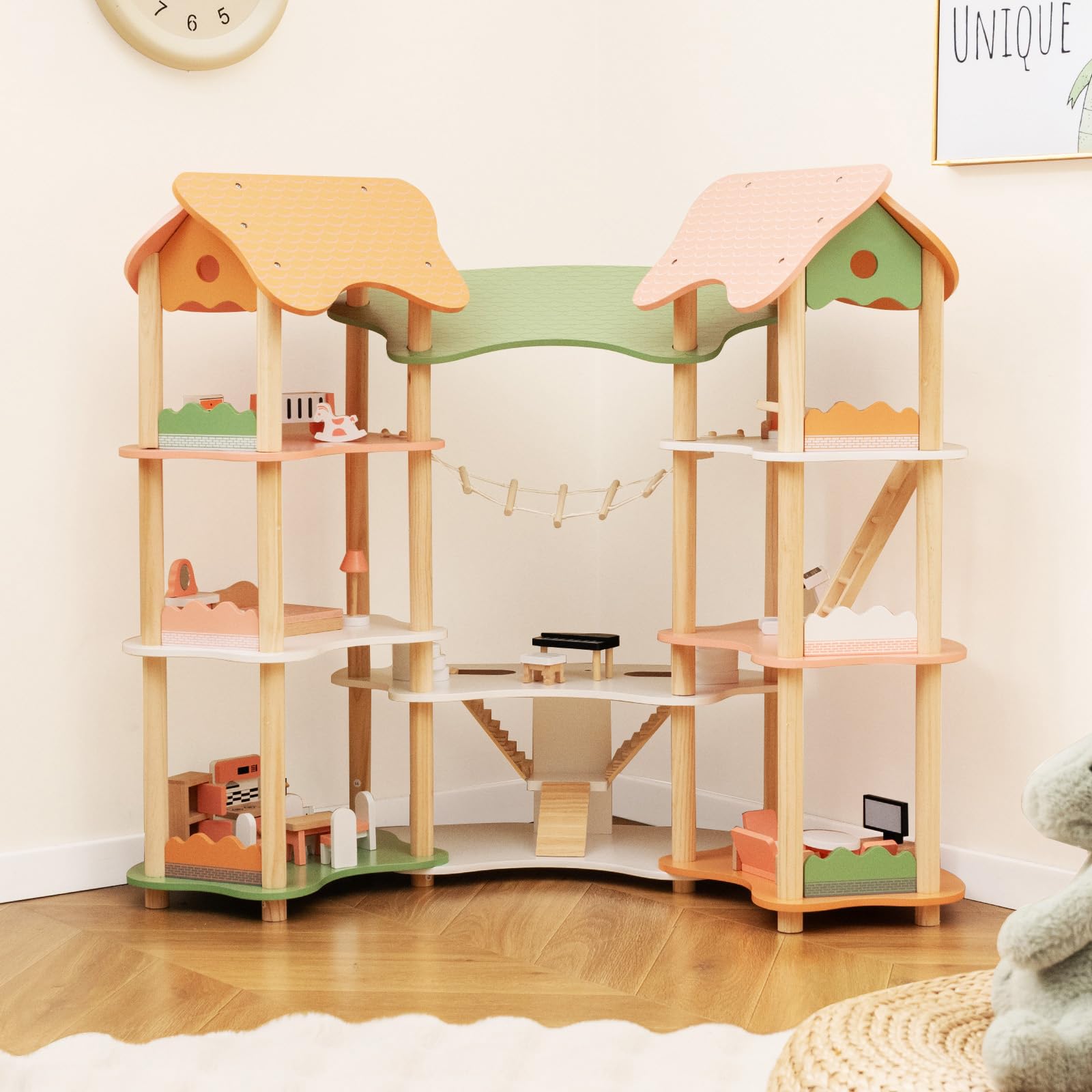 Costzon Wooden Dollhouse