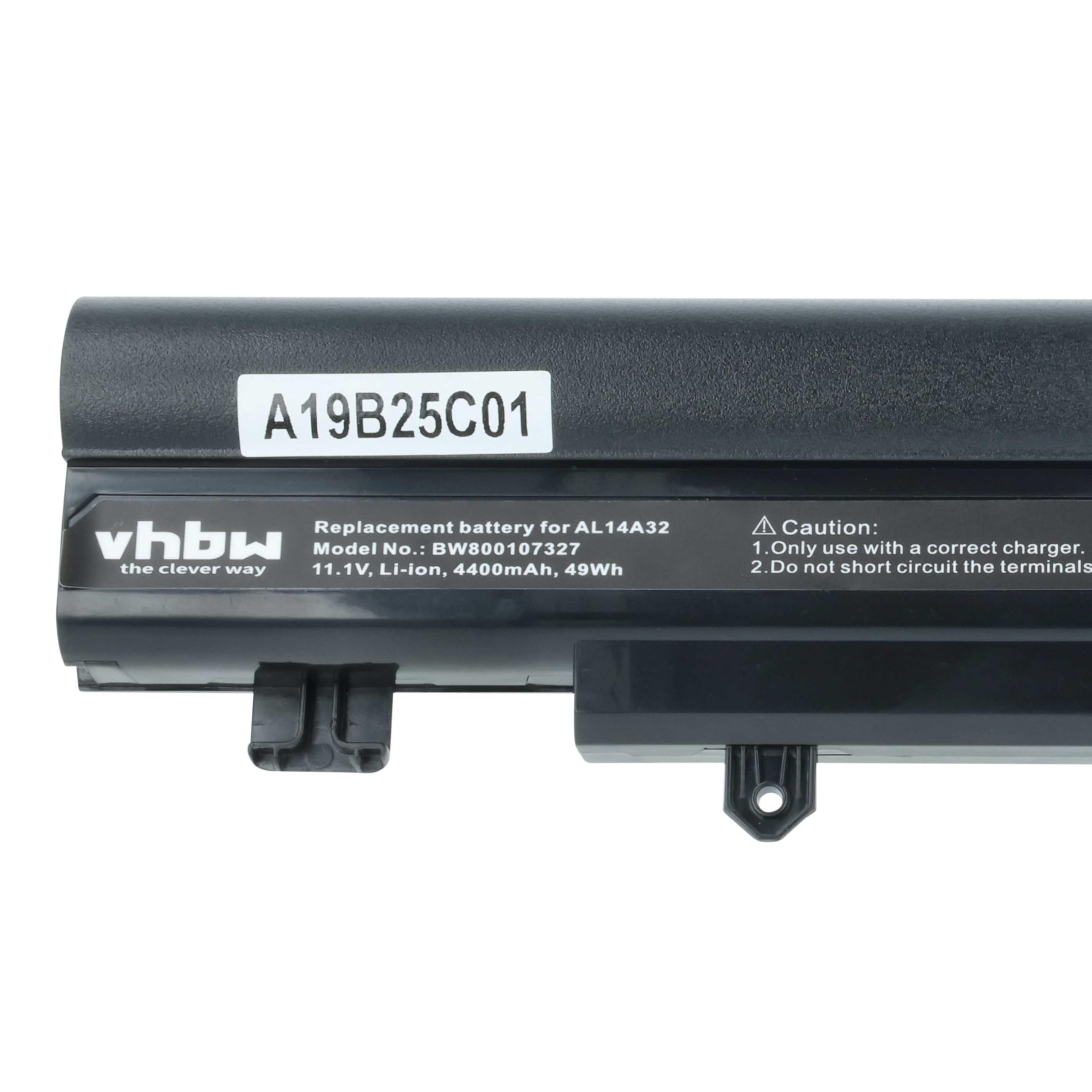 Vhbw Batteria Compatibile Acer Aspire TravelMate P256-M - 4400mAh, 11.1V, Li-Ion - 4