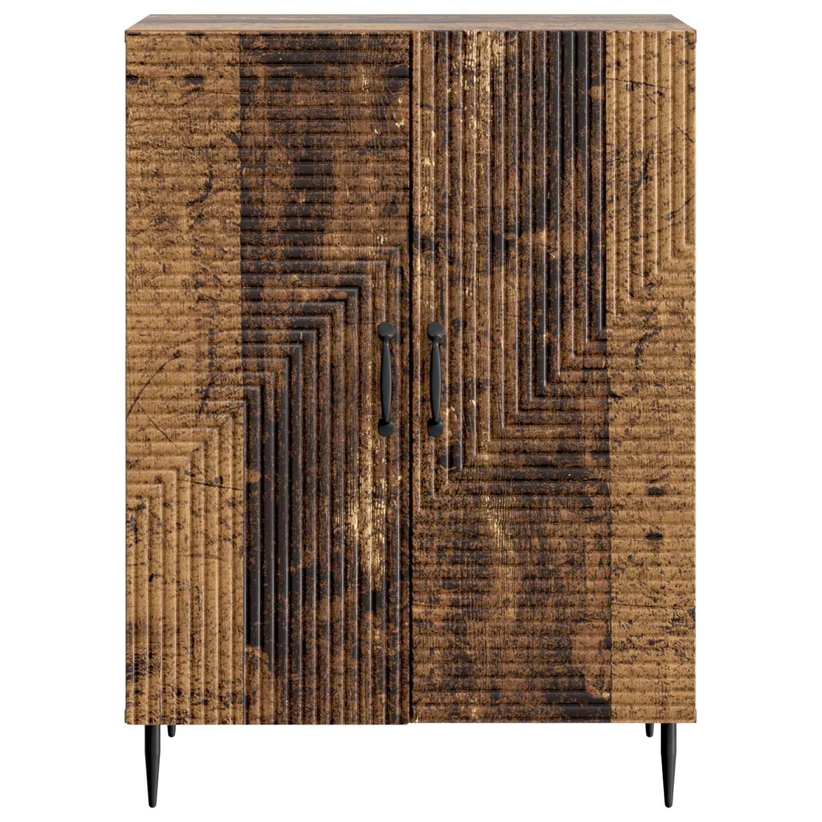 Générique Credenza in legno di Ingenierie, 66 x 34,5 x 89,5 cm | Stoccaggio vasellame, porte 90°, piedi in metallo nero, stile vintage, facile da pulire
