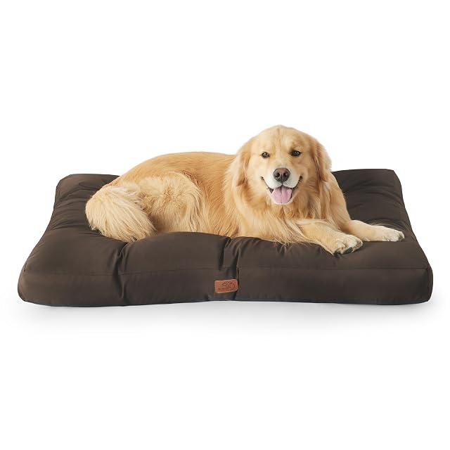 Foto 8 de 8 de Bedsure Cama Perro Lavable Grande, 120x90x10 cm Marrón