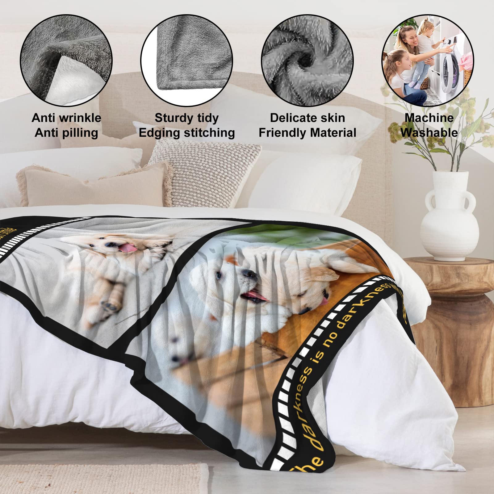 Coperta Personalizzata Con Foto - Plaid Extra Large 150x200cm Per Regali Di Compleanno O Natale - Foto 2