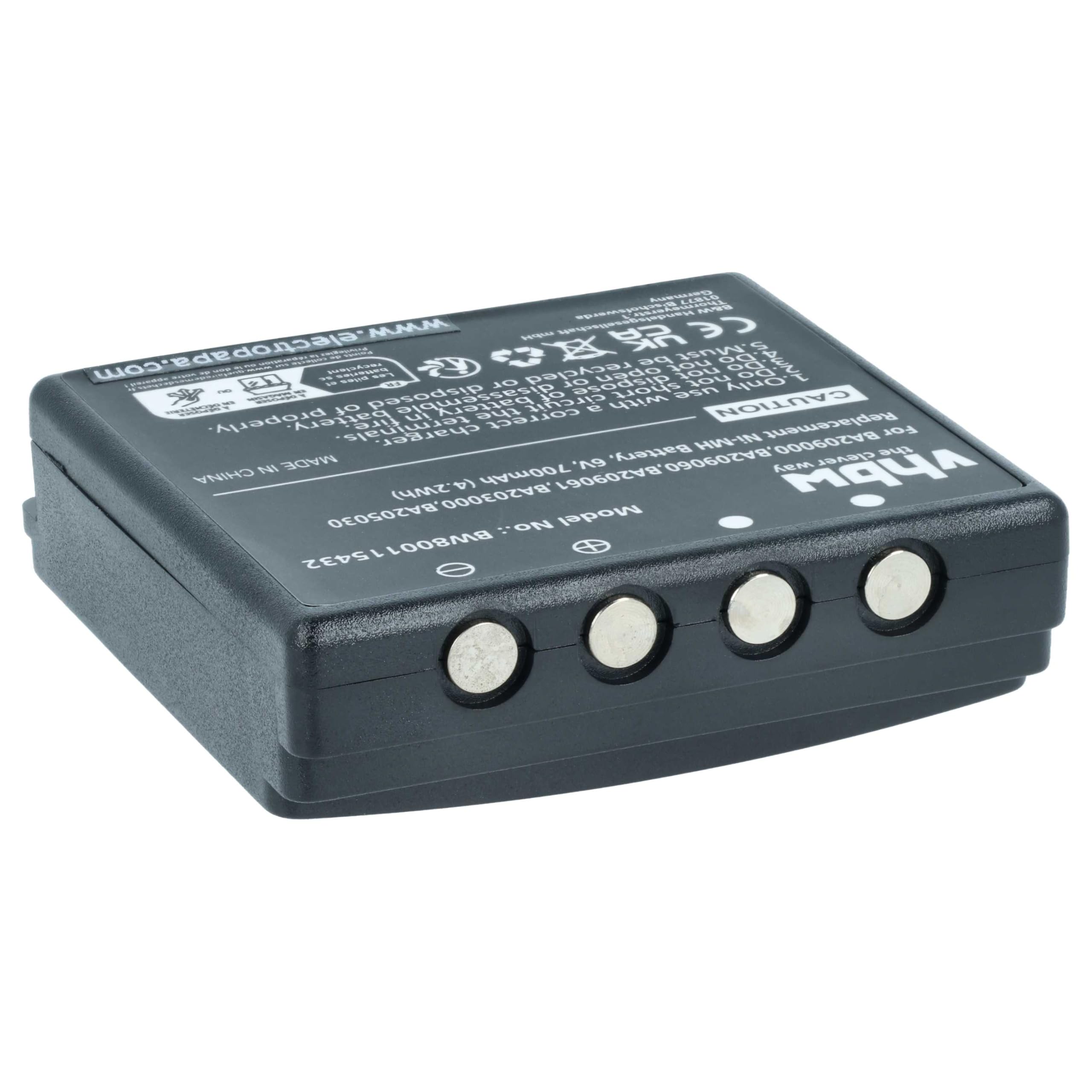 vhbw 5X Akku Ersatz für HBC BA206000