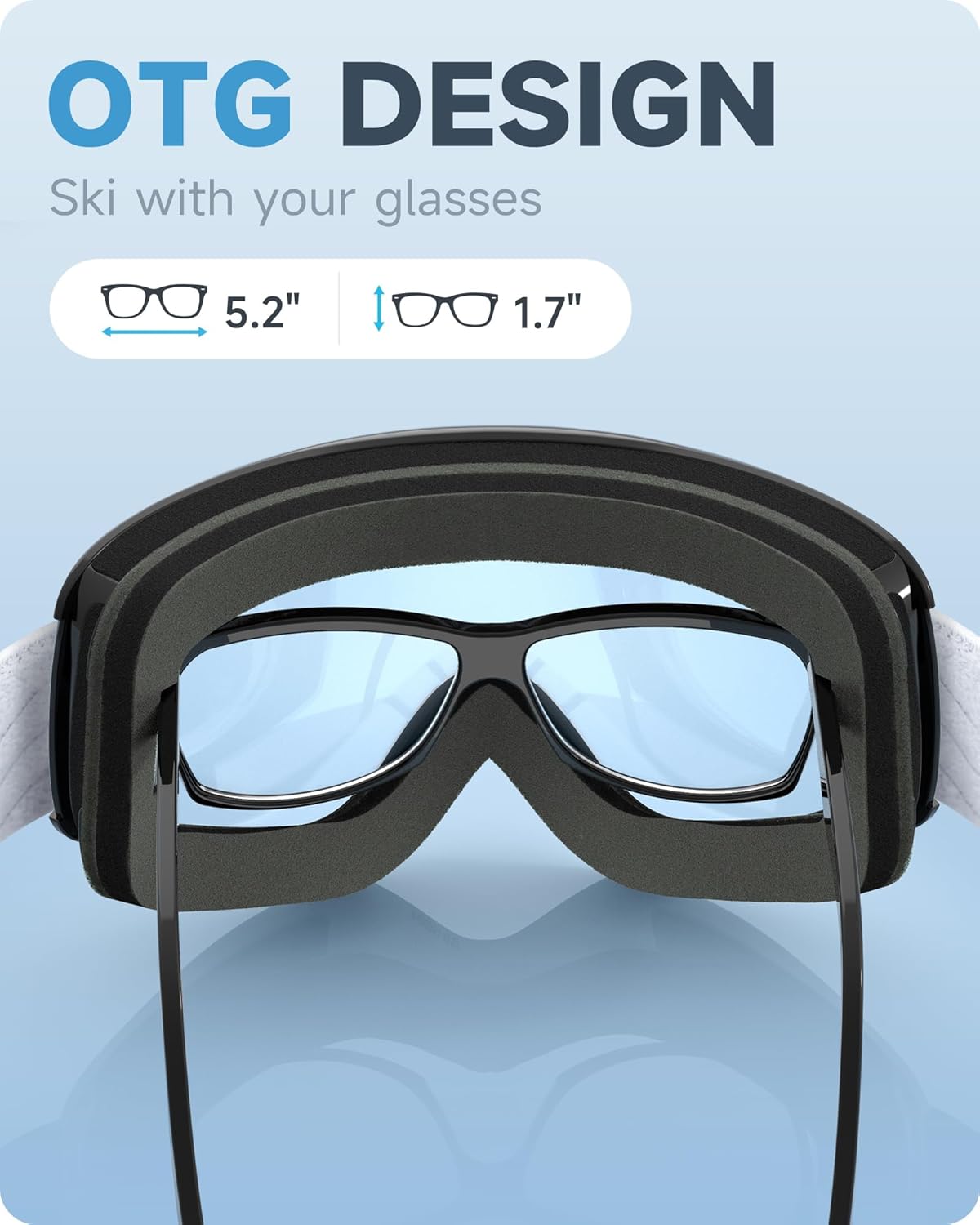 findway Kids Ski Goggles, Kids Snow Snowboard Goggles for Boys Girls Youth OTG - Image 4