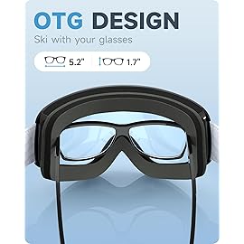 findway Kids Ski Goggles, Kids Snow Snowboard Goggles for Boys Girls Youth OTG
