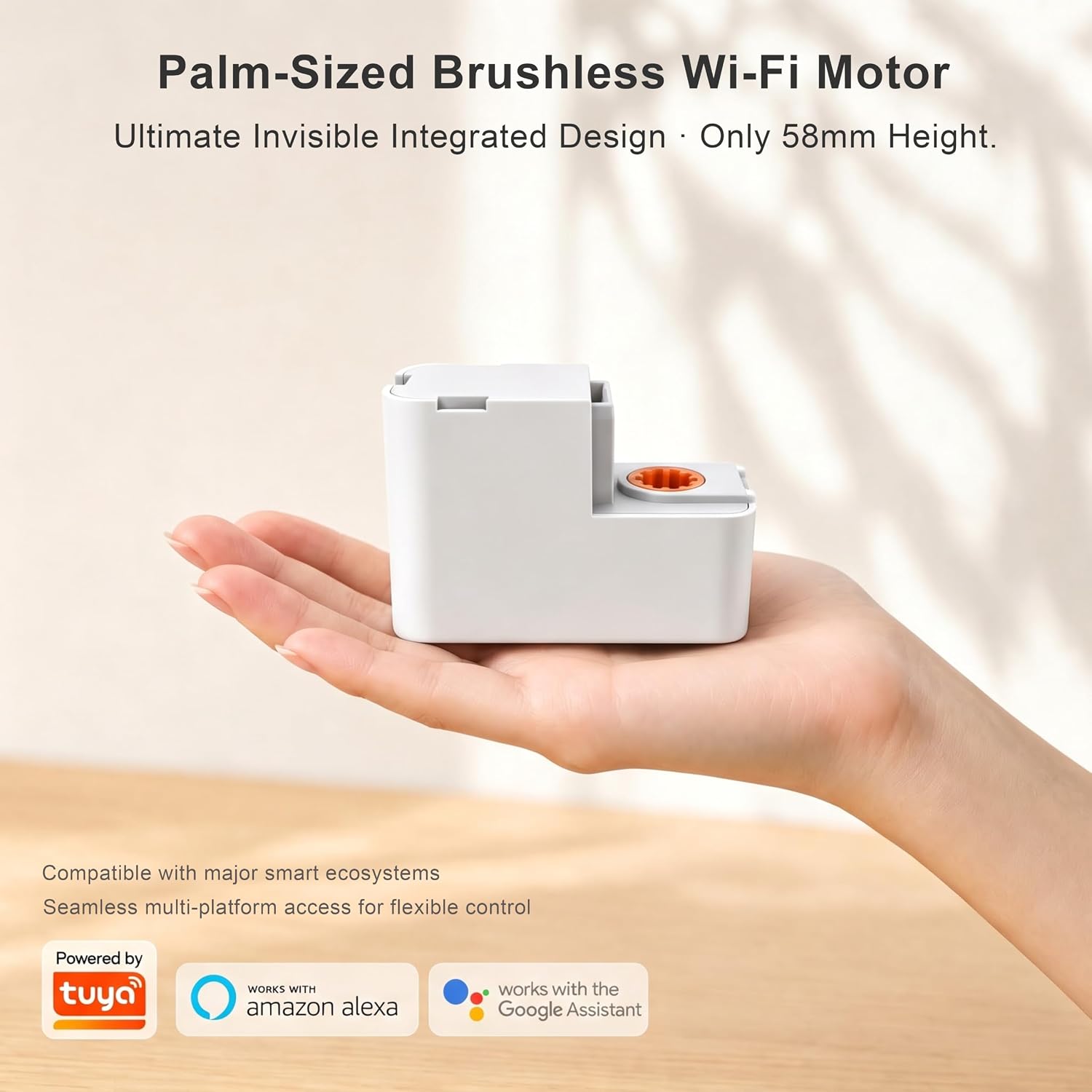 Telescopic Electric Curtain Track with Brushless Mini Wi-Fi Motor 99"-177" 3 71ryqN9fePL. AC SL1500