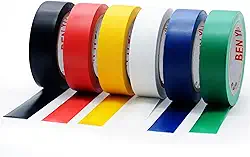Kit 10 Fita Isolante Colorida Profissional 5 Metros Resistente Antichama Eletricista