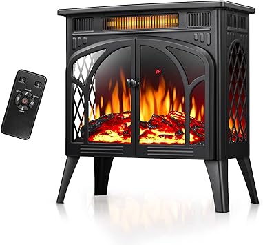 Review Antarctic Star Electric Fireplace Stove Heater, 3D Infrared Fireplace, 5100BTU MAX 1500W,All-Metal Design,Adjustable Brightness,Portable,Overheating Protection,Remote,Timer,ETL Certified,Black Review Antarctic Star Electric Fireplace Stove Heater, 3D Infrared Fireplace, 5100BTU MAX 1500W,All-Metal Design,Adjustable Brightness,Portable,Overheating Protection,Remote,Timer,ETL Certified,Black
