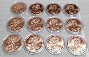 Amazon.co.jp: アメリカウォーキングリバティ銅ラウンド純銅12枚