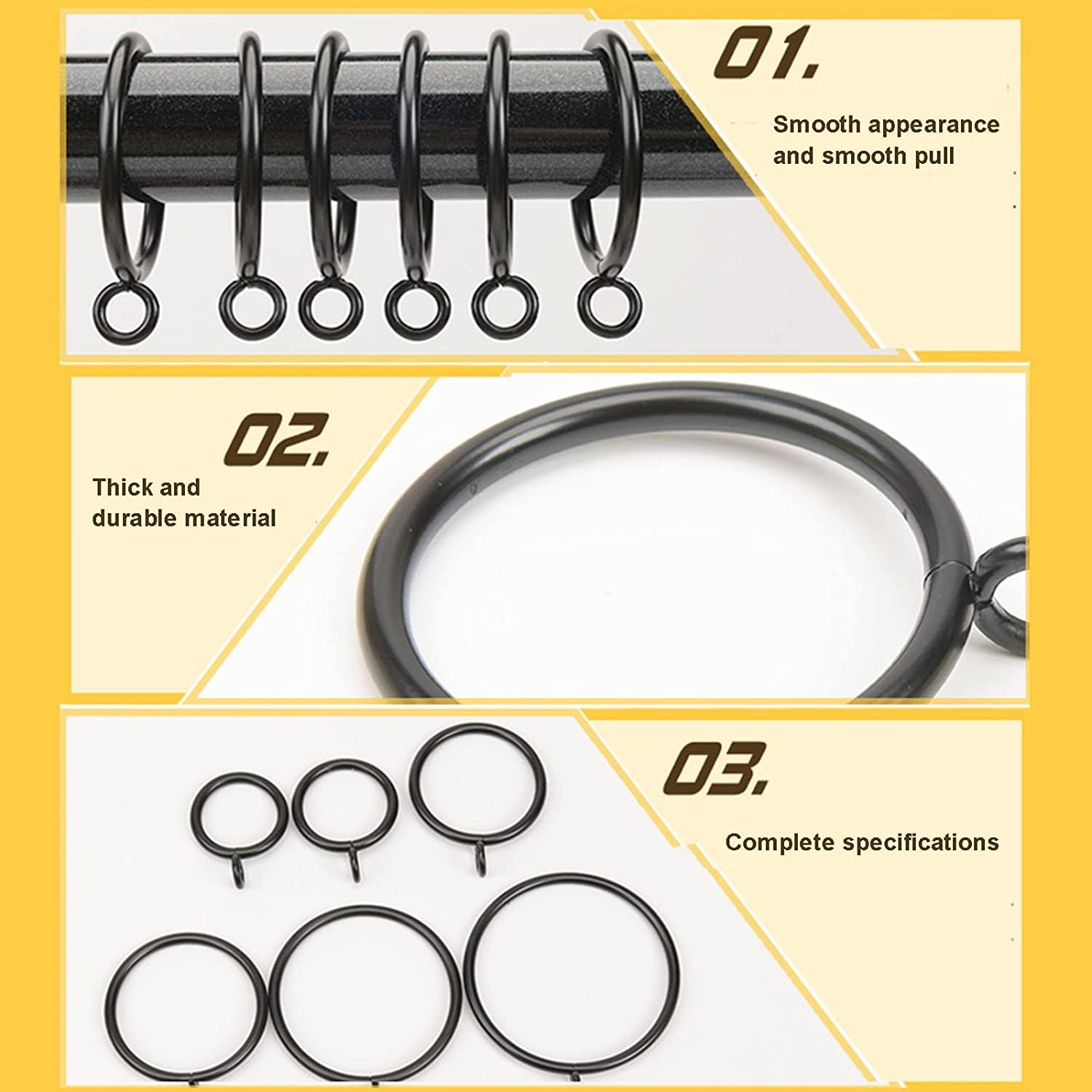 Anelli Per Tenda Da Doccia Da 24 Pezzi, Ganci Per Tenda Da Doccia Antiruggine Per Bagno Anelli Decorativi Ovali Per Tenda Da Doccia E Ganci Per Asta Doccia 90843584