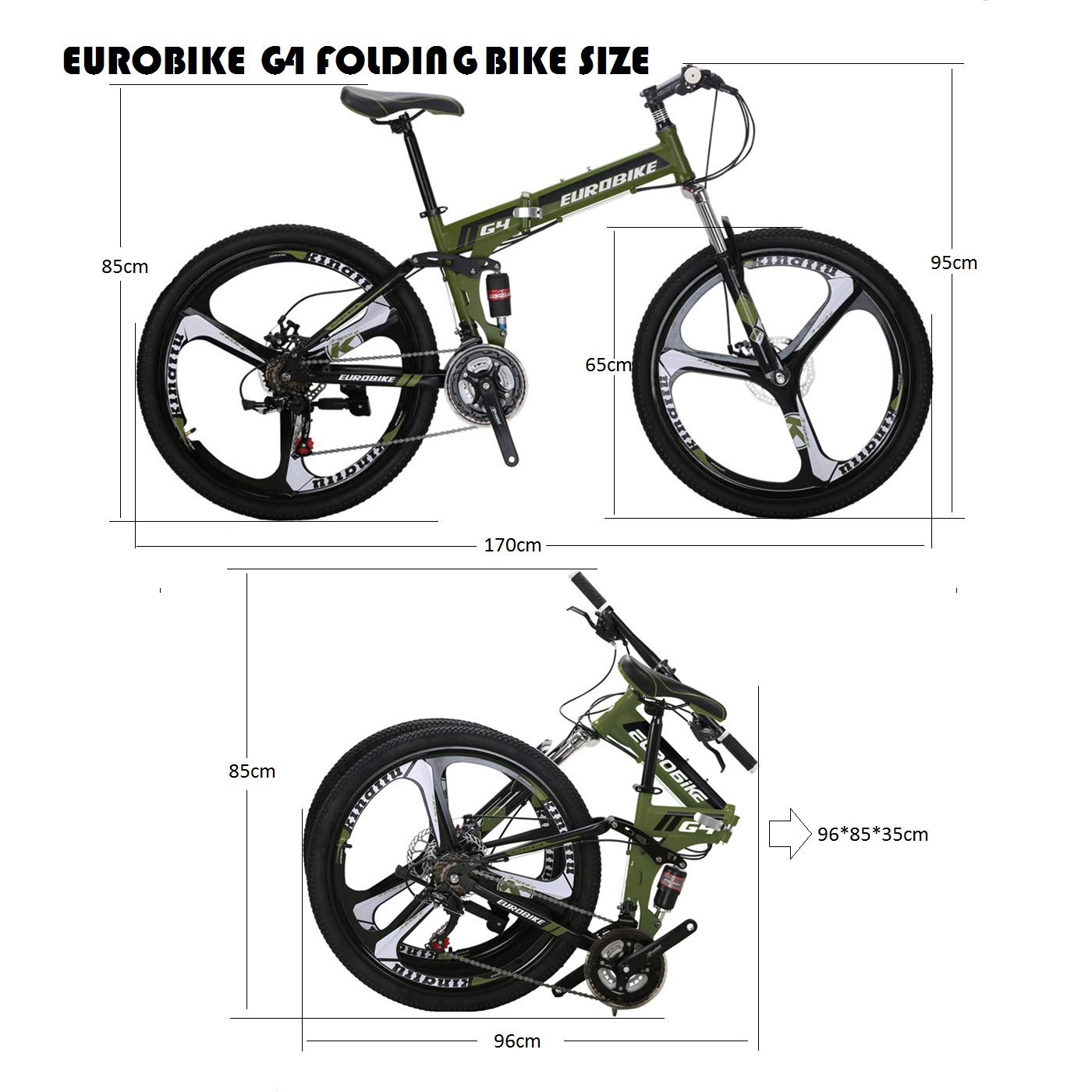 Buy Eurobike G4 Mountain Bike 21 Speed Steel Frame 26 Inches Wheel Dual