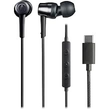 Audio-Technica ATH-CKD30CBK Wired in-Ear Headphone, Black