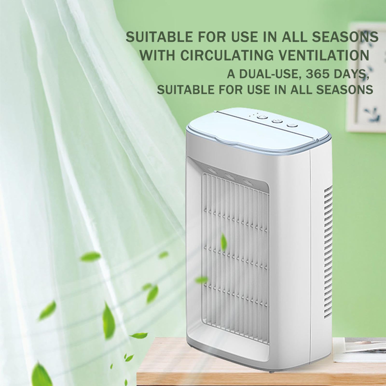 Condizionatore Portatile,Mini Ventilatore condizionatore d'Aria USB a Tre velocità, Potente raffreddatore d'Aria Professionale Silenzioso per casa, Ufficio, dormitorio, ECC.