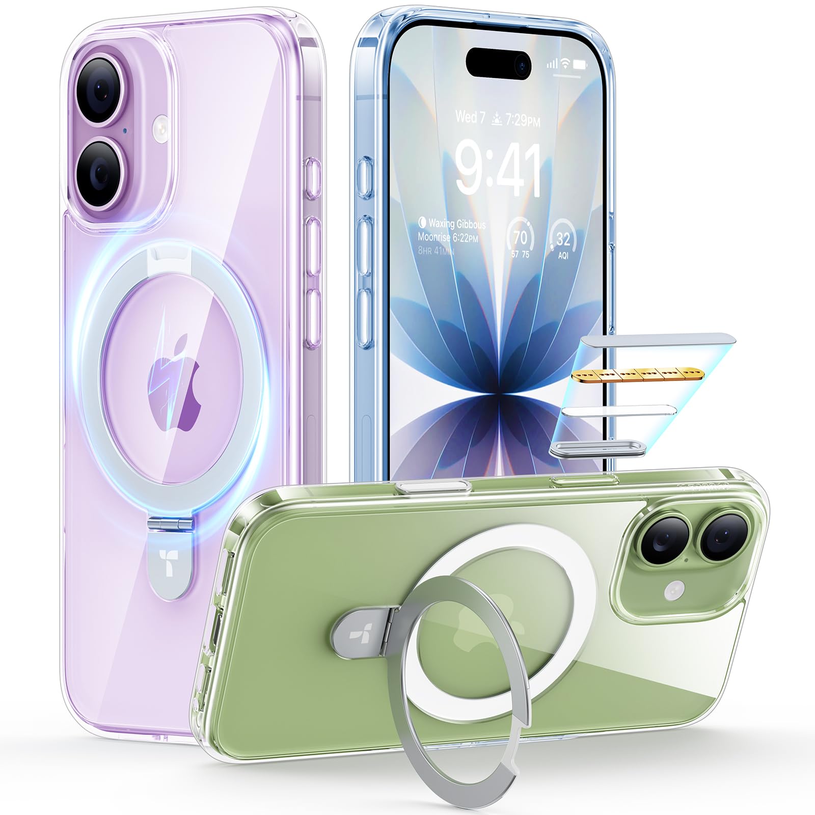 Amazon.com: TORRAS Ostand for iPhone 17 Case Clear, Fit for