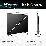 Hisense 65E7Q Pro TV QLED 4K 65" (164 cm) - Série E7 Pro 2024-144Hz (HSR 240Hz), Dolby Vision IQ & Atmos, Mode Jeu Pro 144Hz, AMD FreeSync Premium, Smart TV VIDAA U9, Alexa & AirPlay 2 - 2