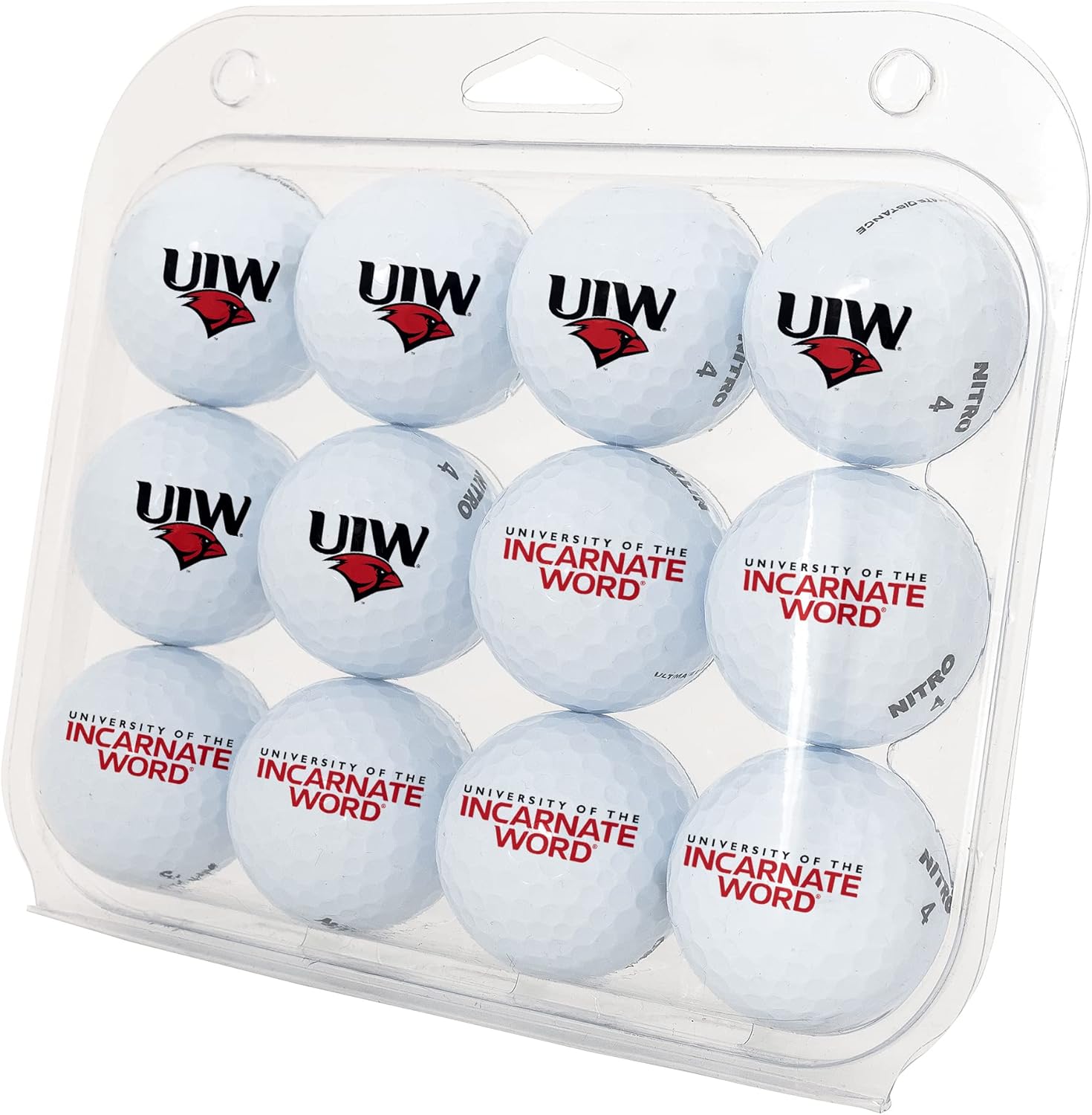 Desert Cactus University of The Incarnate Word Golf Balls 12 Pack – UIW Cardinals Full Color Dozen – Officially Licensed Sport Team Accessory